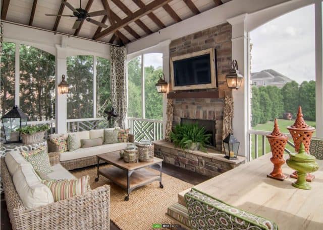 Loads of tips for how to create an inviting outdoor space. If you are fortunate enough to have an outdoor fireplace, make sure to arrange the furniture to take advantage of this great focal point.
