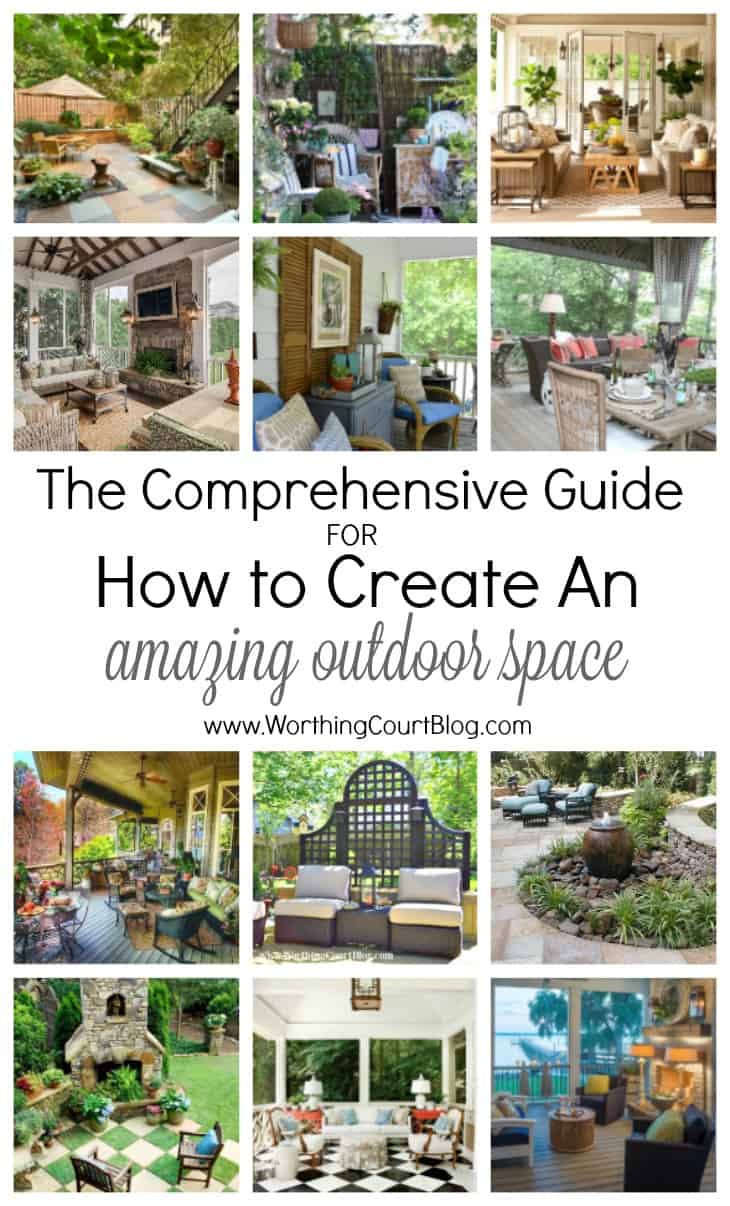 Loads of tips and ideas for how to create an amazing outdoor space!