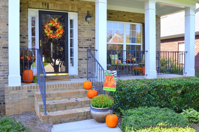 Fall front porch