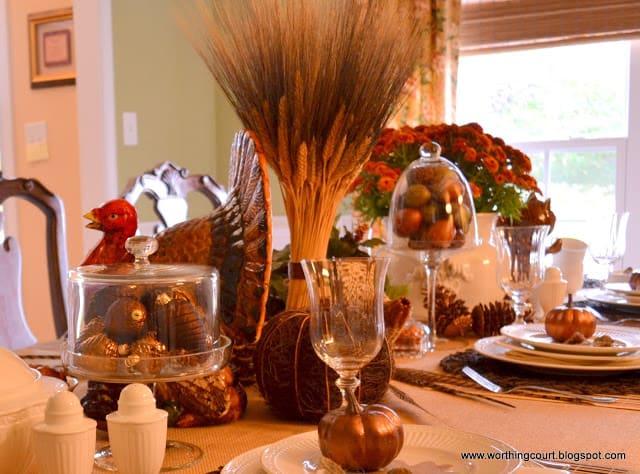 Thanksgiving table via Worthing Court blog