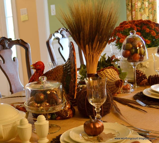 Thanksgiving table via Worthing Court blog