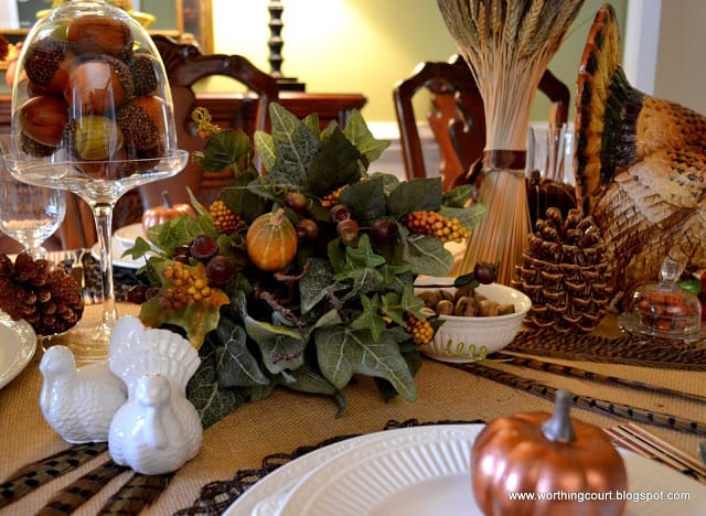 Thanksgiving table via Worthing Court blog