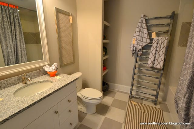 ladder towel holder via Worthing Court blog
