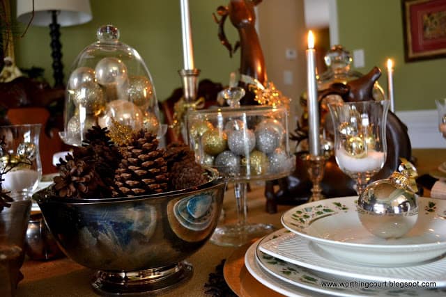 Christmas table, centerpiece, place settings and nativity scene at Worthing Court blog Christmas table, centerpiece, place settings and nativity scene at Worthing Court blog