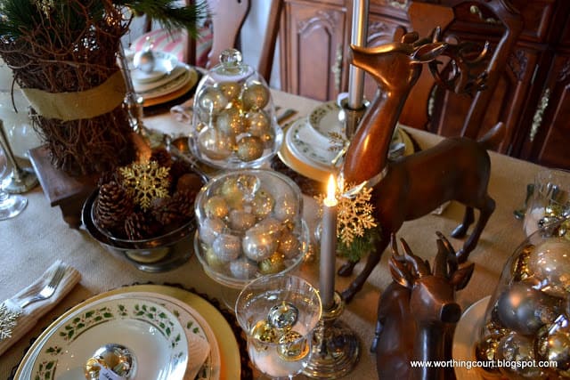 Christmas table, centerpiece, place settings and nativity scene at Worthing Court blog Christmas table, centerpiece, place settings and nativity scene at Worthing Court blog