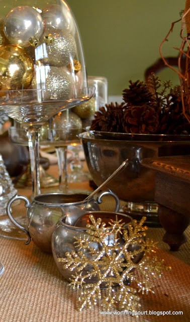 Christmas table, centerpiece, place settings and nativity scene at Worthing Court blog Christmas table, centerpiece, place settings and nativity scene at Worthing Court blog