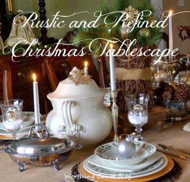 Worthing Court: Rustic and refined Christmas tablescape