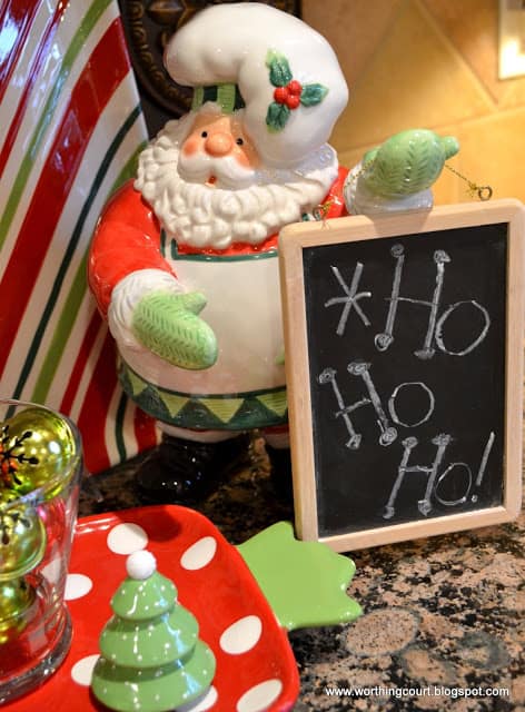 Kitchen Christmas tree and decor via Worthing Court blog Kitchen Christmas tree and decor via Worthing Court blog