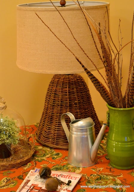 Round table vignette via Worthing Court blog
