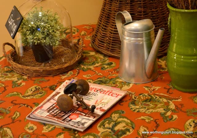 Round table vignette via Worthing Court blog