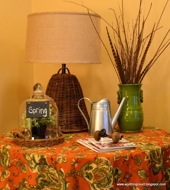 Round table vignette via Worthing Court blog