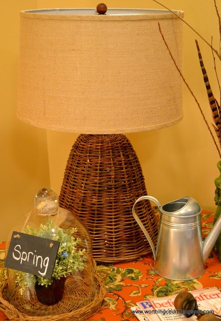 Round table vignette via Worthing Court blog