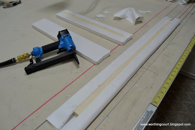 How to make an upholstered cornice via Worthing Court blog