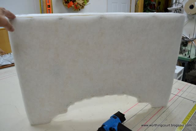 How to make an upholstered cornice via Worthing Court blog