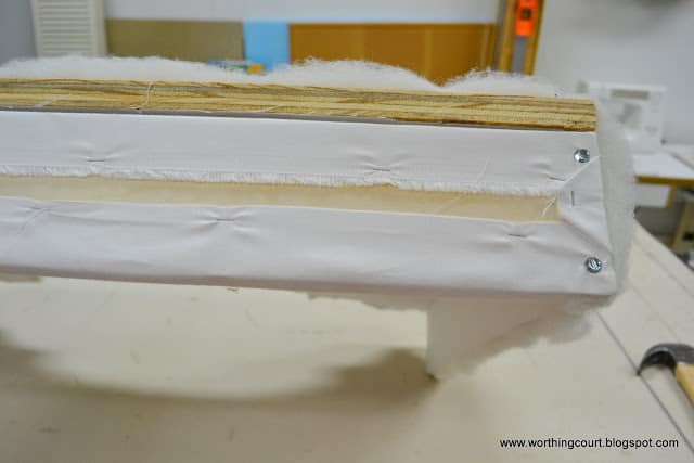 How to make an upholstered cornice via Worthing Court blog