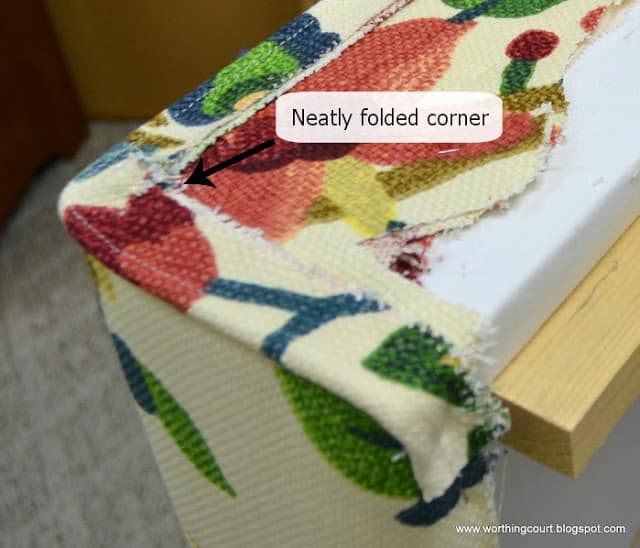 How to make an upholstered cornice via Worthing Court blog