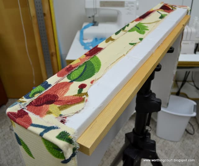 How to make an upholstered cornice via Worthing Court blog