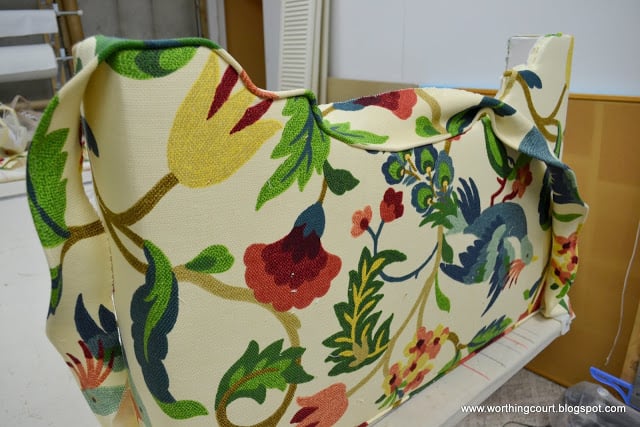 How to make an upholstered cornice via Worthing Court blog