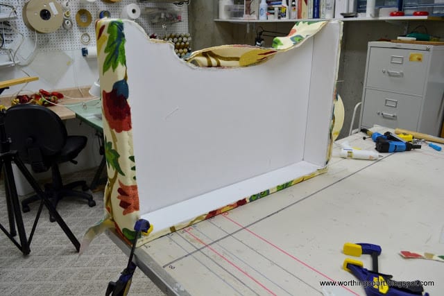 How to make an upholstered cornice via Worthing Court blog