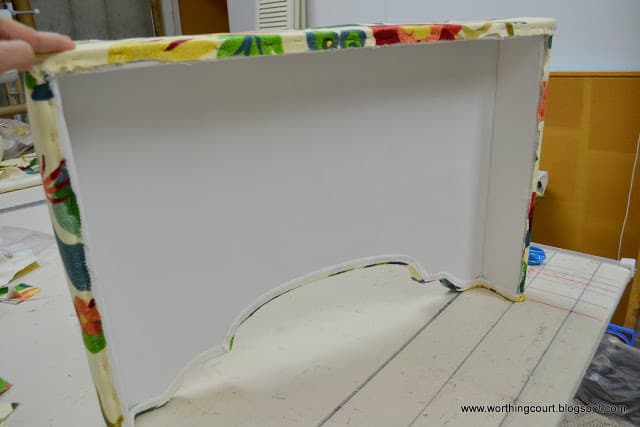 How to make an upholstered cornice via Worthing Court blog