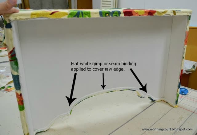 How to make an upholstered cornice via Worthing Court blog