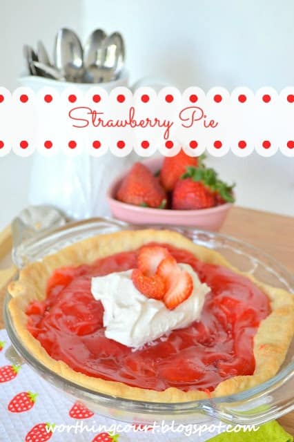 Strawberry Pie recipe from Worthing Court.