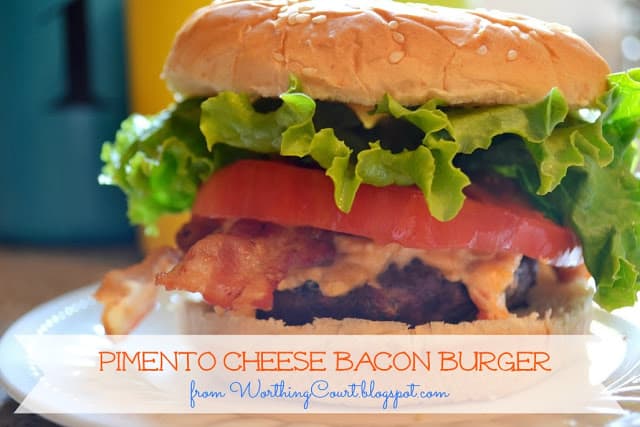 Pimento Cheese Bacon Burger graphic.