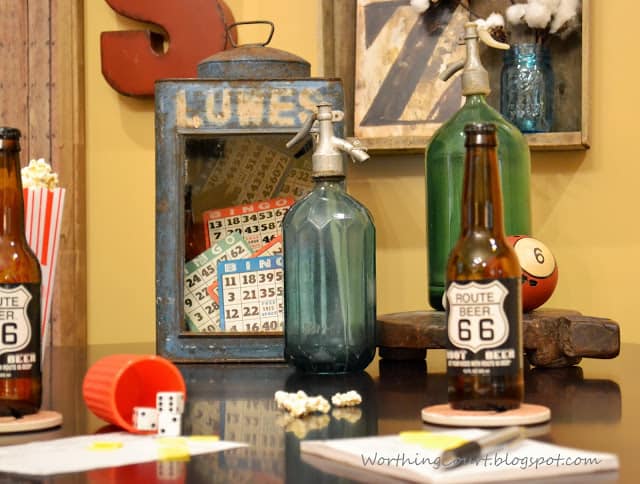 Up close look at the games table.