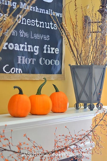 Fall mantel