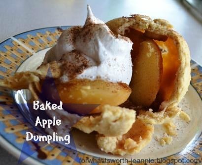 baked apple dumplings