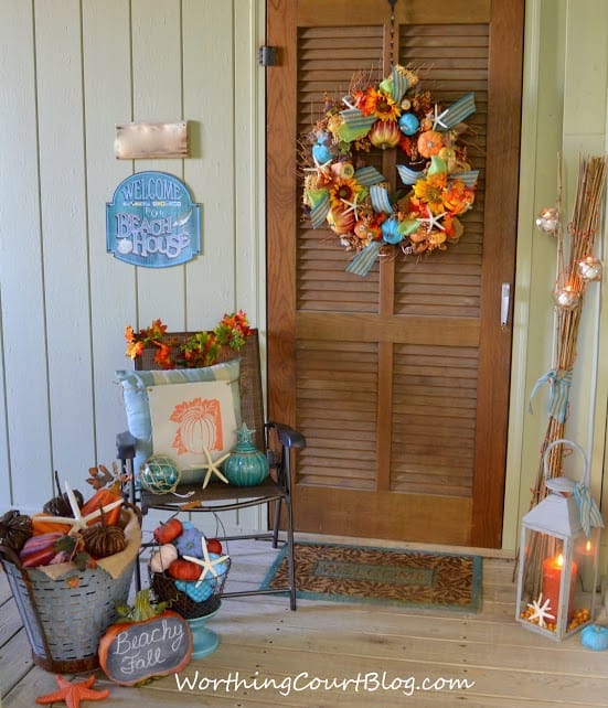 Worthing Court: Beachy Fall Porch