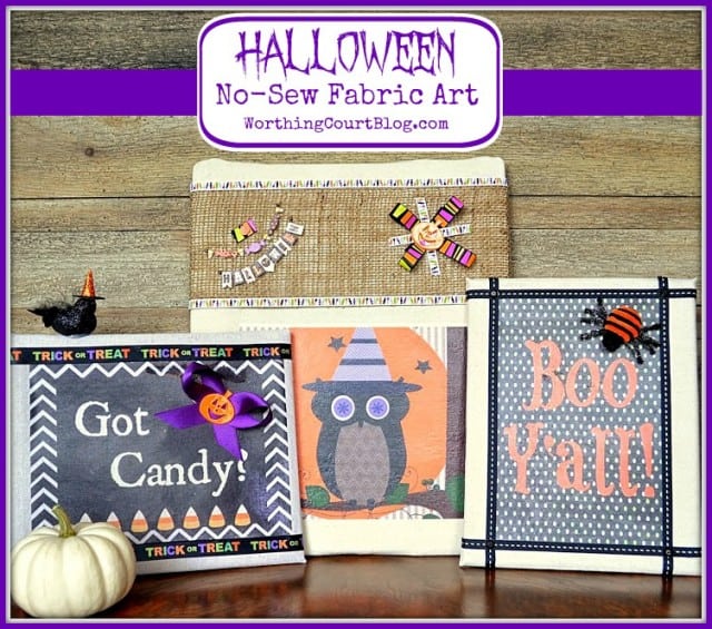 Worthing Court: Halloween No-Sew Fabric Art