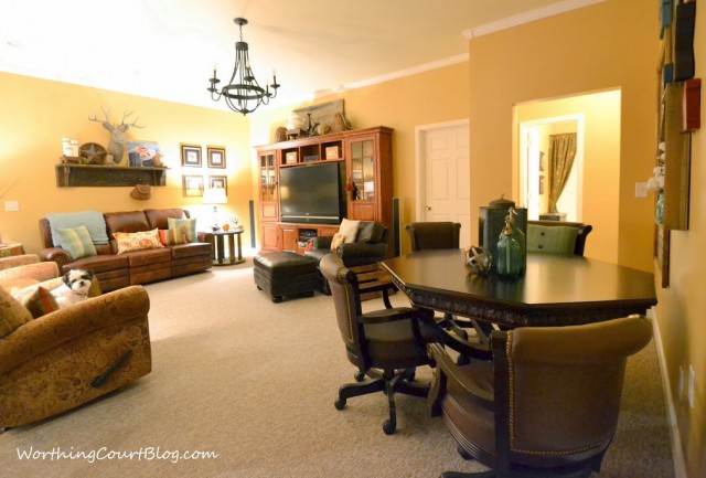 Worthing Court: basement family room