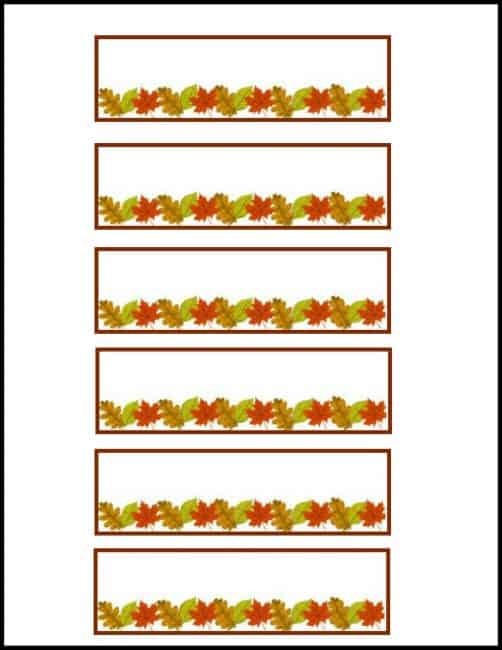 Free Thanksgiving Placecard printable