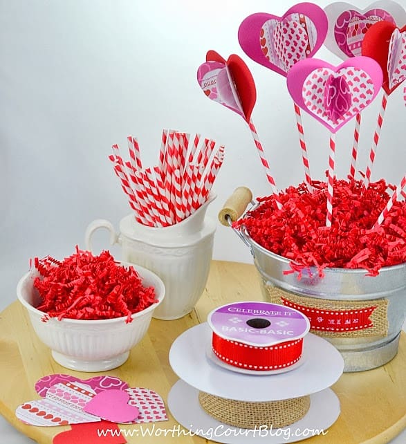 Worthing Court: supplies needed to make a Valentine's Day Sweetheart Bouquet craft