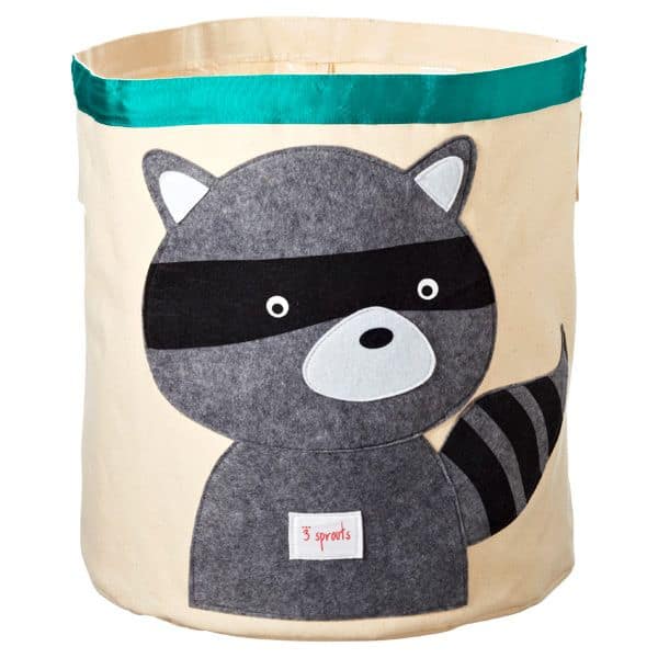 This cute canvas bin is great for organizing toys and is cute enough to keep in the family room