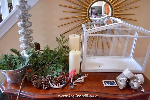 Worthing Court: supplies used for creating a terrarium vignette