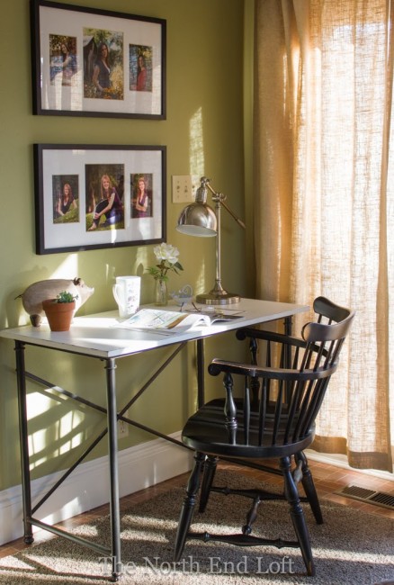 The North End Loft:  Family Room Writing Desk