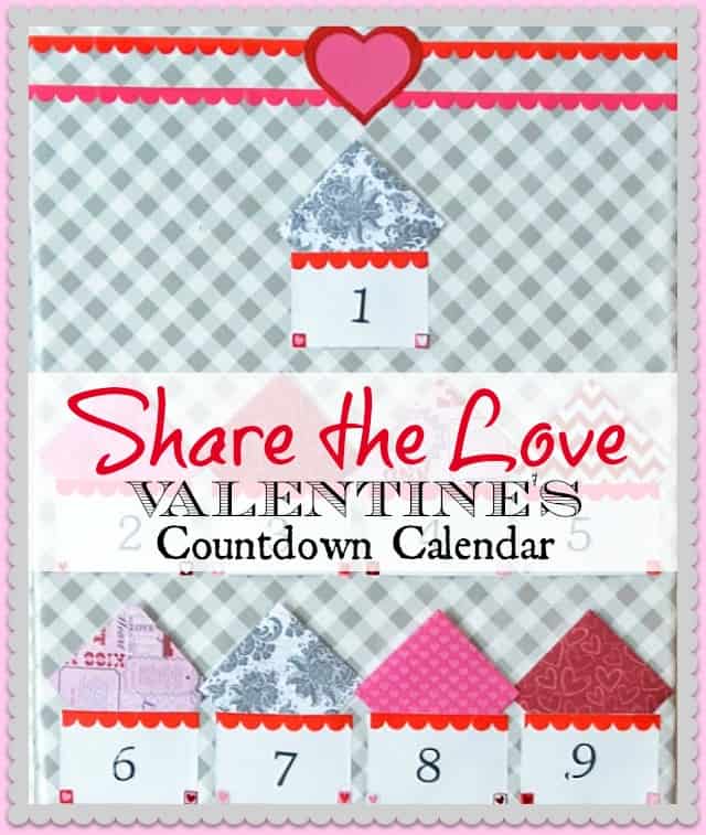Make a countdown to Valentine's Day calendar