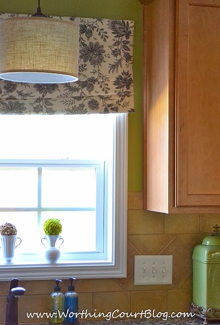 Faux roman shade valance discount