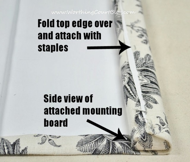 How to make a no sew faux roman shade