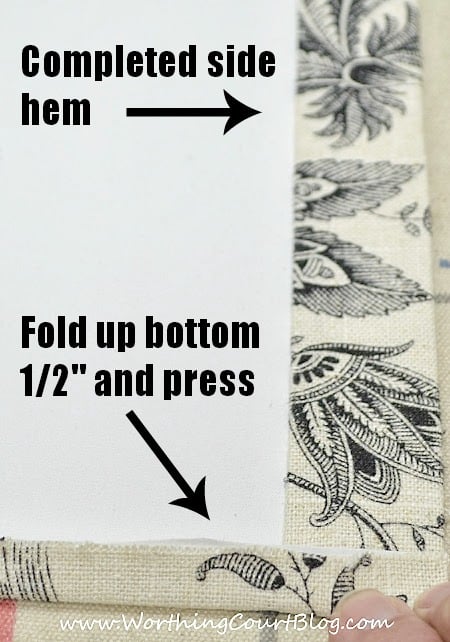 How to make a no sew faux roman shade