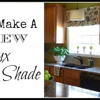 how to make a no sew faux roman shade