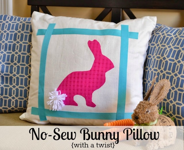 Easter idea - No Sew Bunny Pillow With A Twist :: WorthingCourtBlog.com