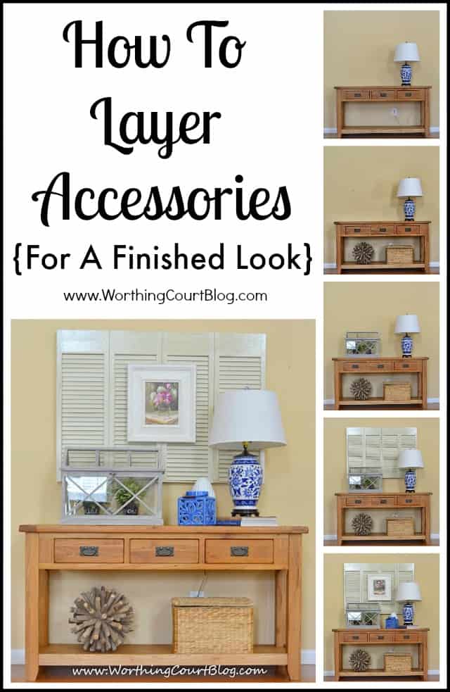 Layer accessories in your room decor for a finished look :: WorthingCourtBlog.com