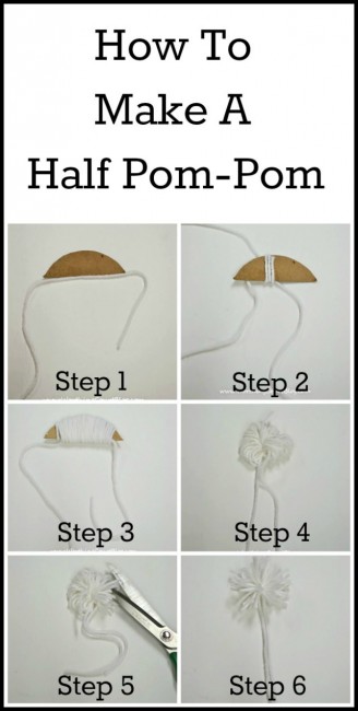 How to make a half pom-pom :: WorthingCourtBlog.com