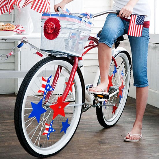 Patriotic bicycle