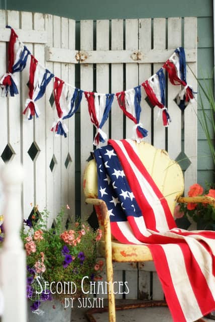 Easy patriotic bunting