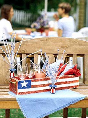 DIY vintage look patriotic toolbox