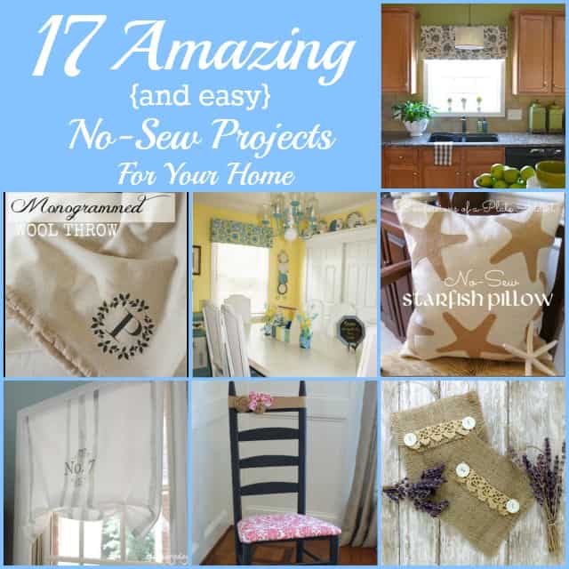 17 Amazing and Easy No-Sew Projects For Your Home